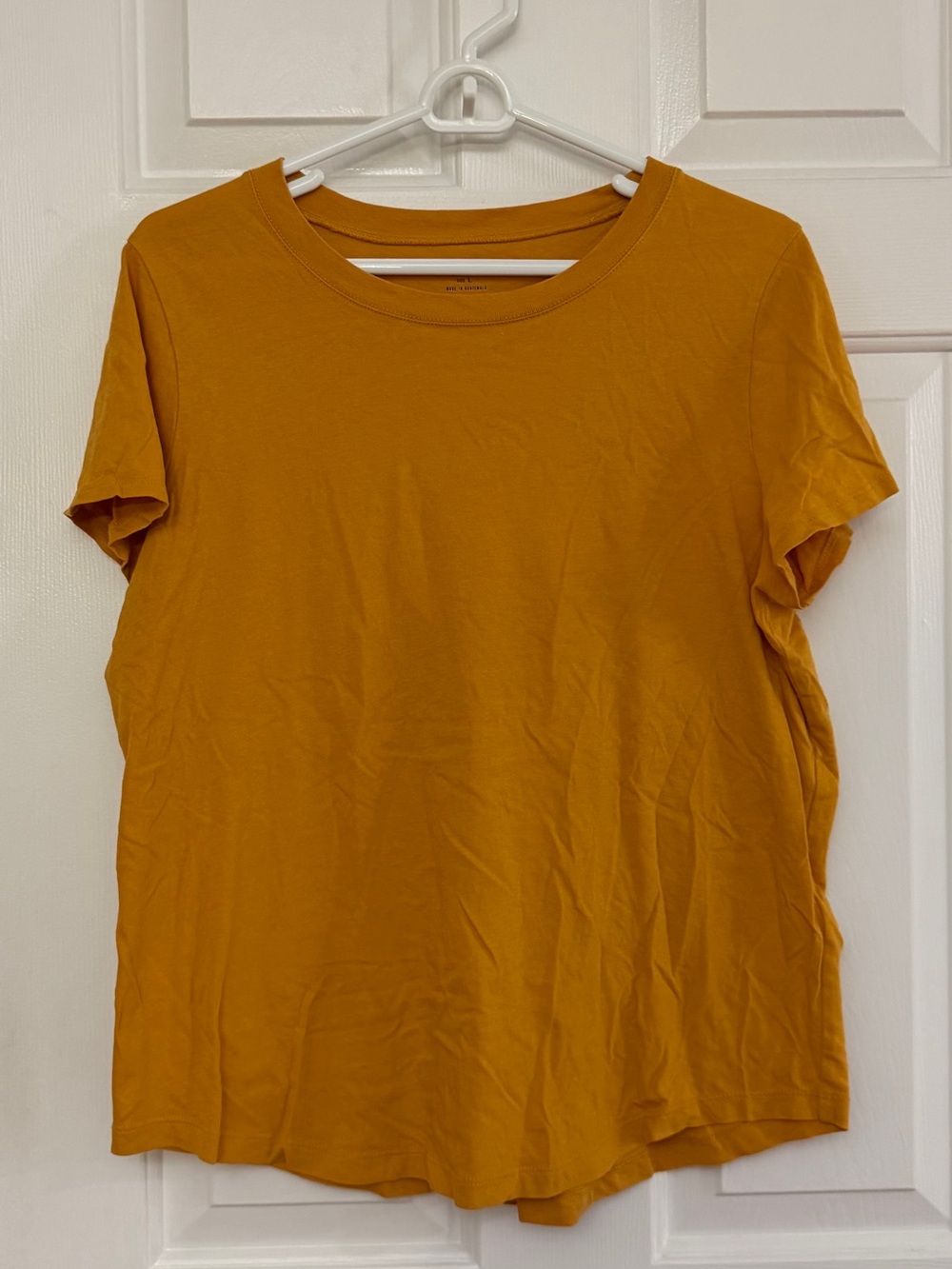Madewell Women's Crewneck Short Sleeve Tee - Mustard